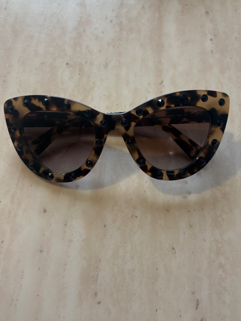 the Kate Spade New York Luann/S Cat-Eye Sunglasses in the Havana Honey
